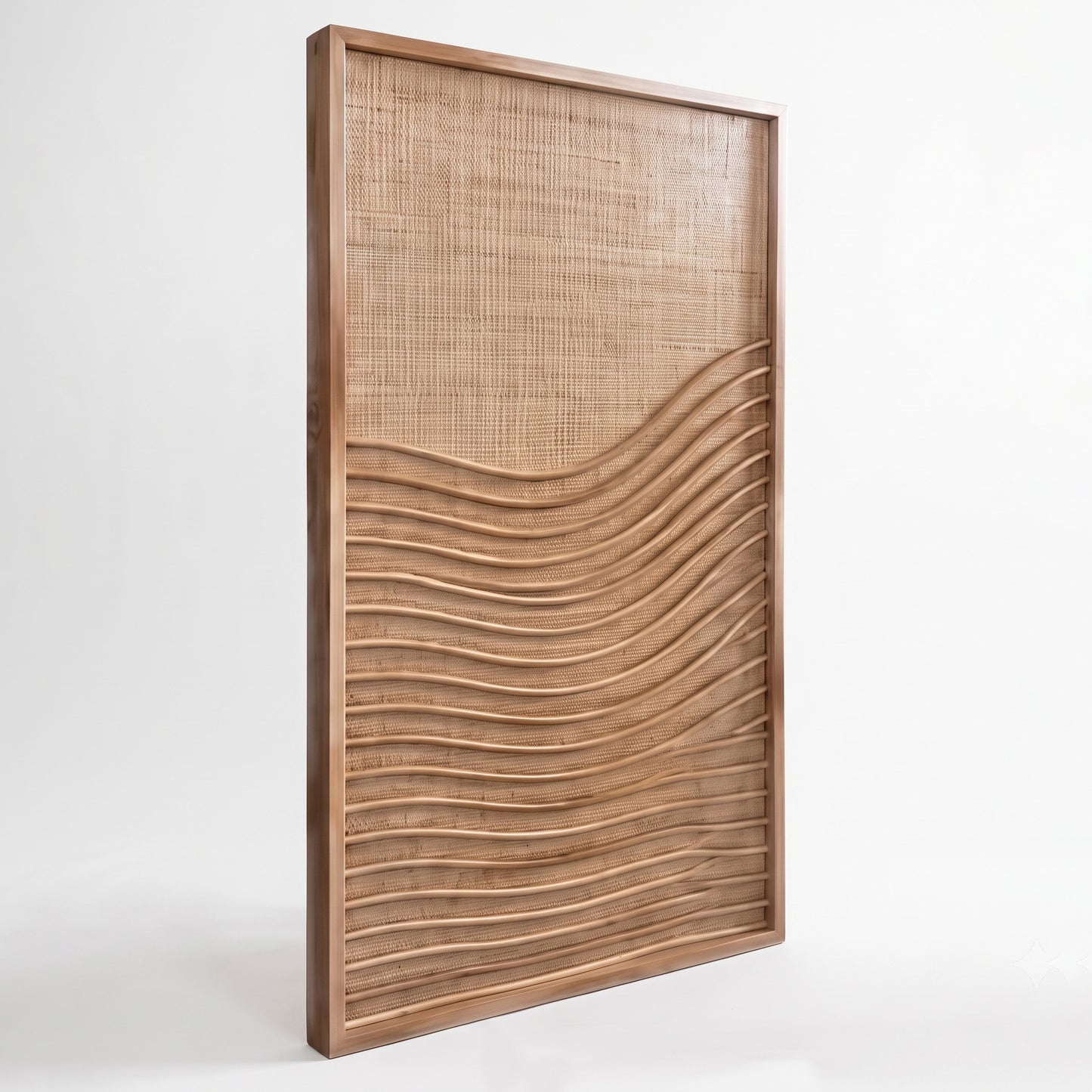 Rattan Wall Panel 'Terra' - 100 x 60 cm