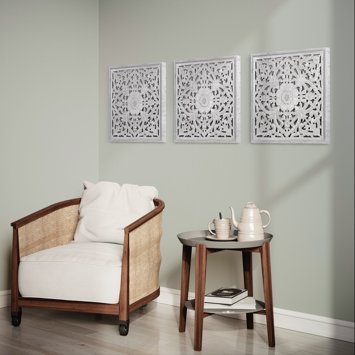 Carved Decorative Panel "Java" - 50 cm