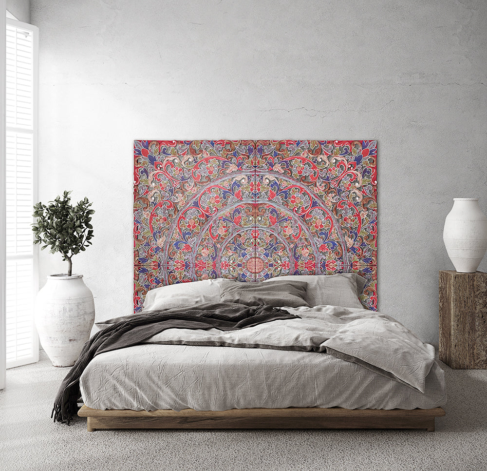 Carved Full Bed Headboard "Warna"