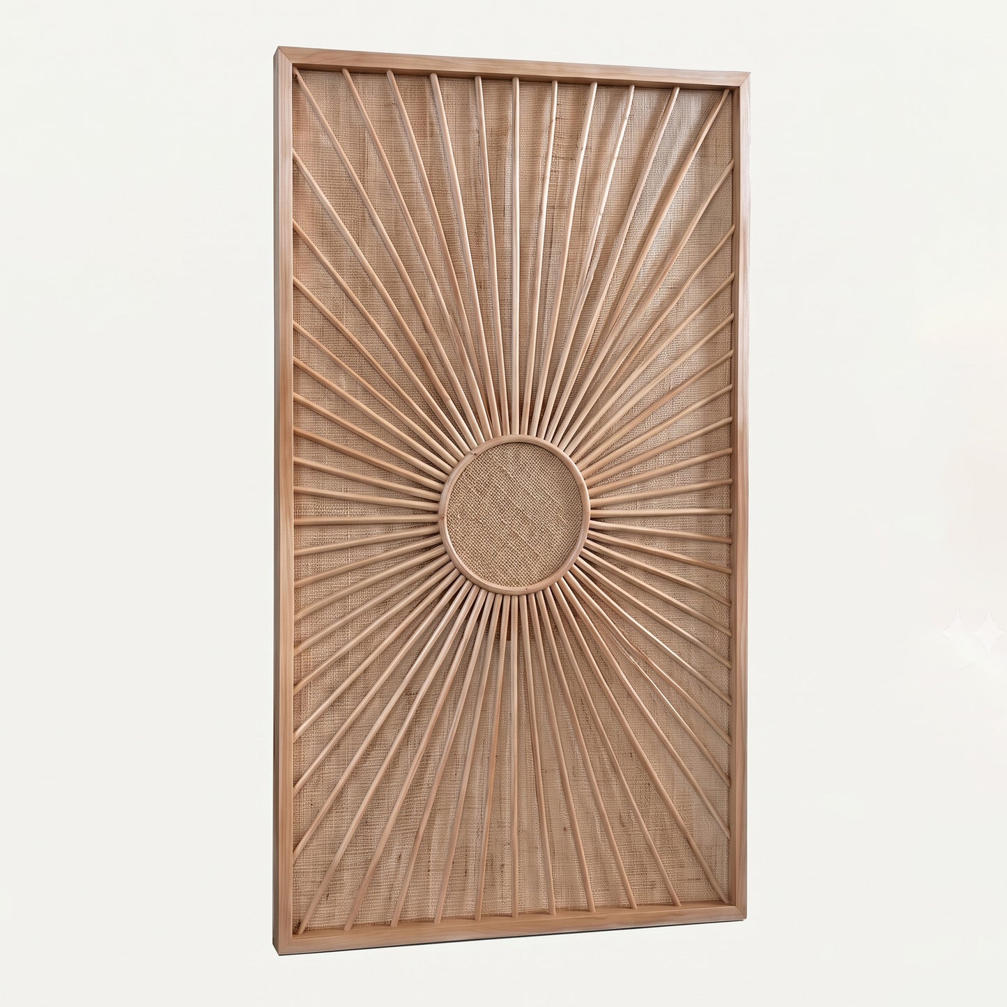 Rattan Wall Panel 'Solis' - 100 x 60 cm