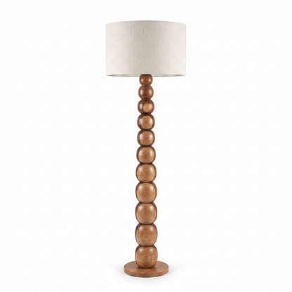 Wooden Floor Lamp in Natural Brown 'Senja' - 150 cm