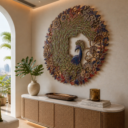 Carved Decorative Panel "Cendrawasih" - 100 cm