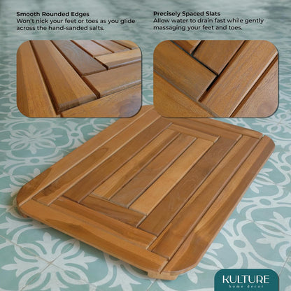 Teak Shower Mat [30x20 inches]  - US