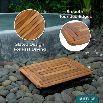 Teak Shower Mat [30x20 inches]  - US