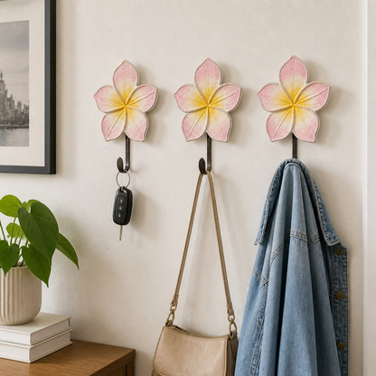 Brass Carved Hanger - Frangipani