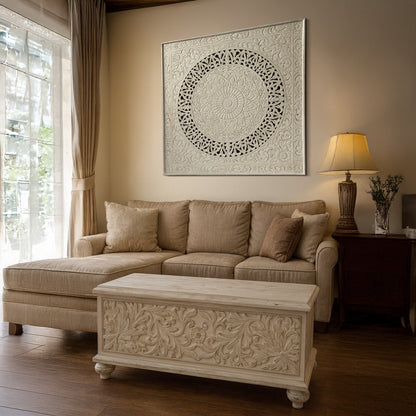 Decorative Panel "Hati" - 120 cm - White Wash