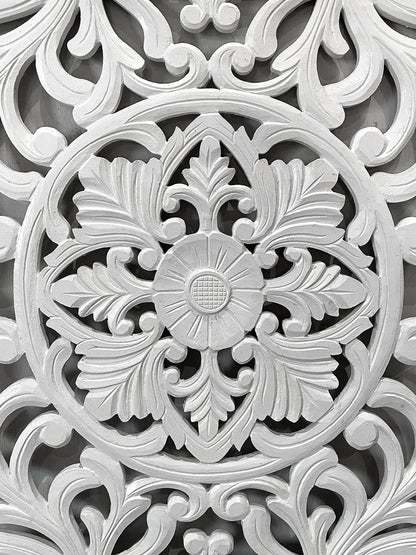 Decorative Panel "Azalea" - White