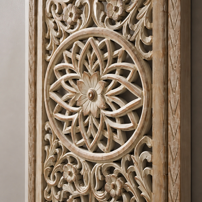 Carved Decorative Panel "Nirwana" - 125 x 42 cm
