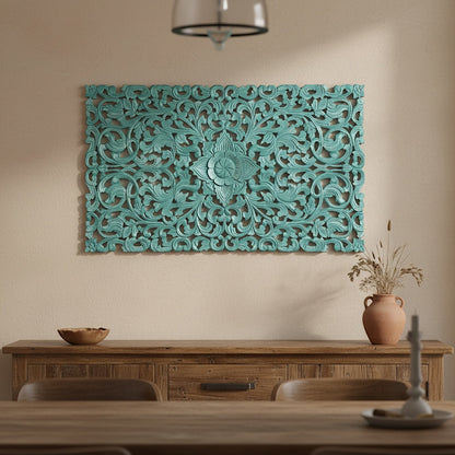 Carved Decorative Panel "Restu" - 100 x 60 cm