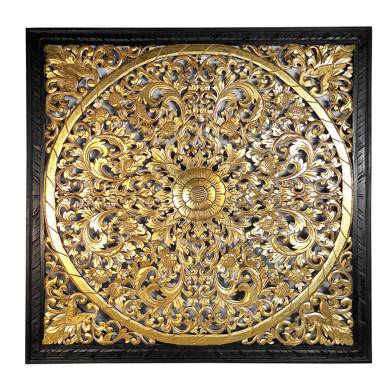 Decorative Panel "Lily" - Gold Wash